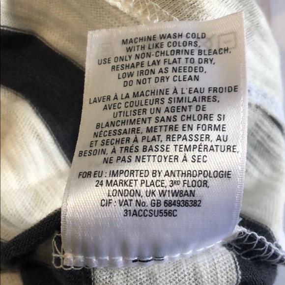 Anthropologie Postmark Polkadot & striped top XS - Picture 6 of 10